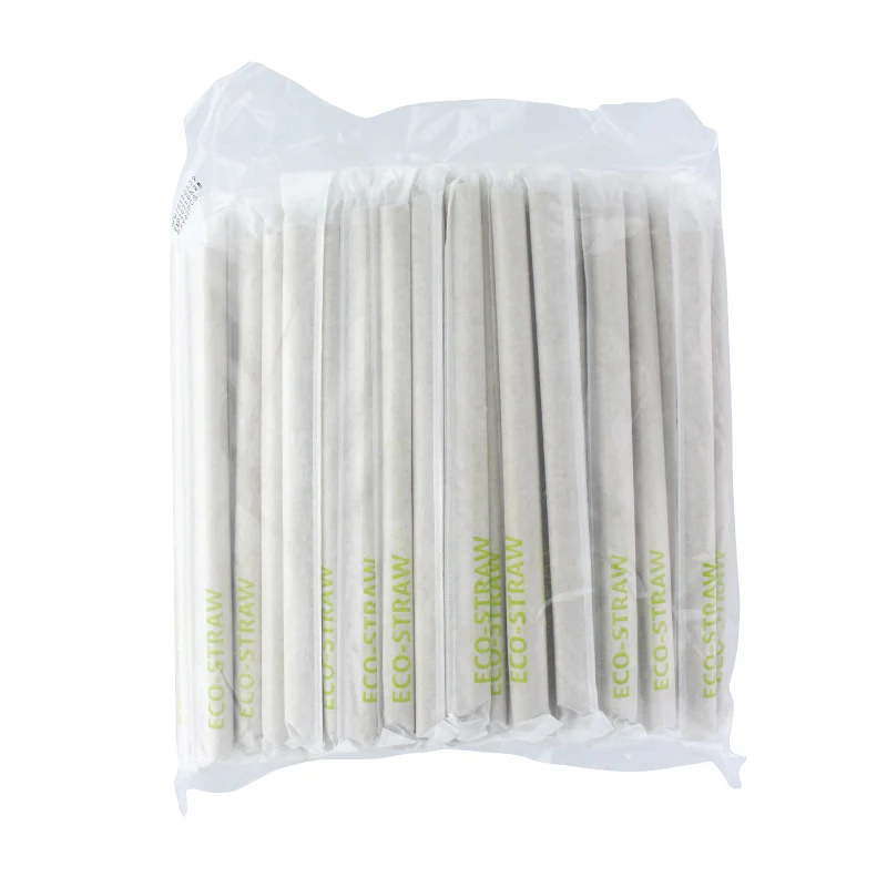 Big Biodegradable Bamboo Straw, Individually Paper (12mm x 21cm) - Image 3