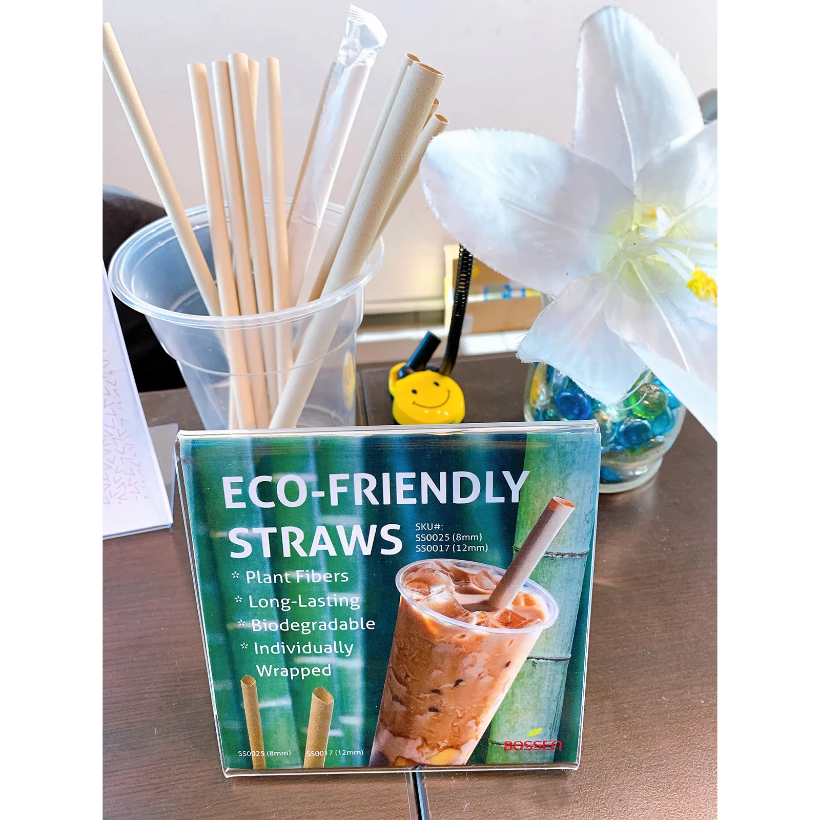Big Biodegradable Bamboo Straw, Individually Paper (12mm x 21cm) - Image 4