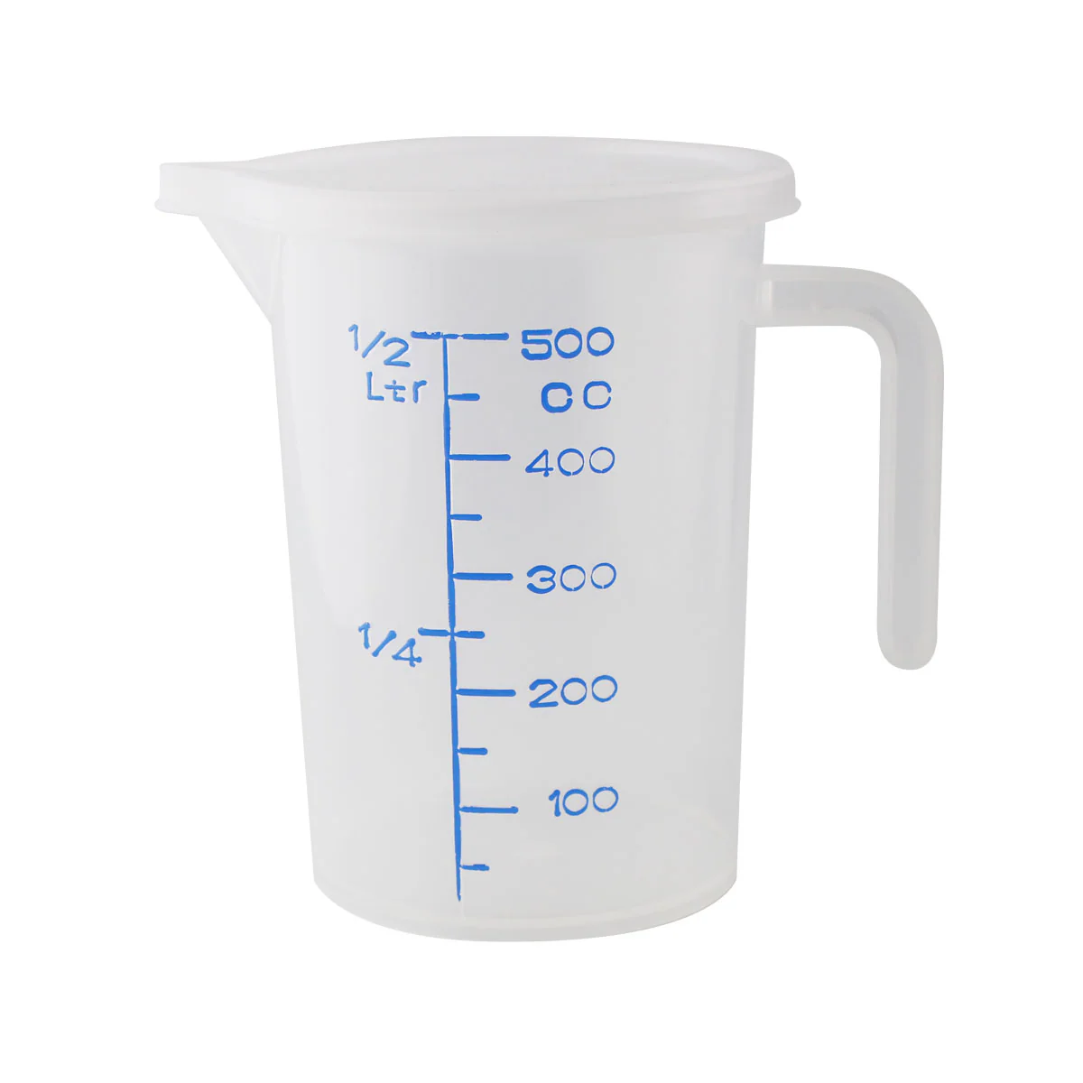 Measuring PP Cup w/ lid (500 ml) - Blue Marks - Image 2