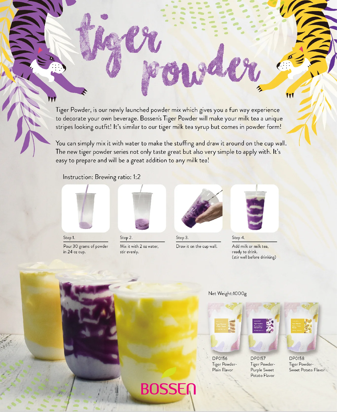 Tiger Powder - Purple Sweet Potato (Ube) Flavor - Image 4